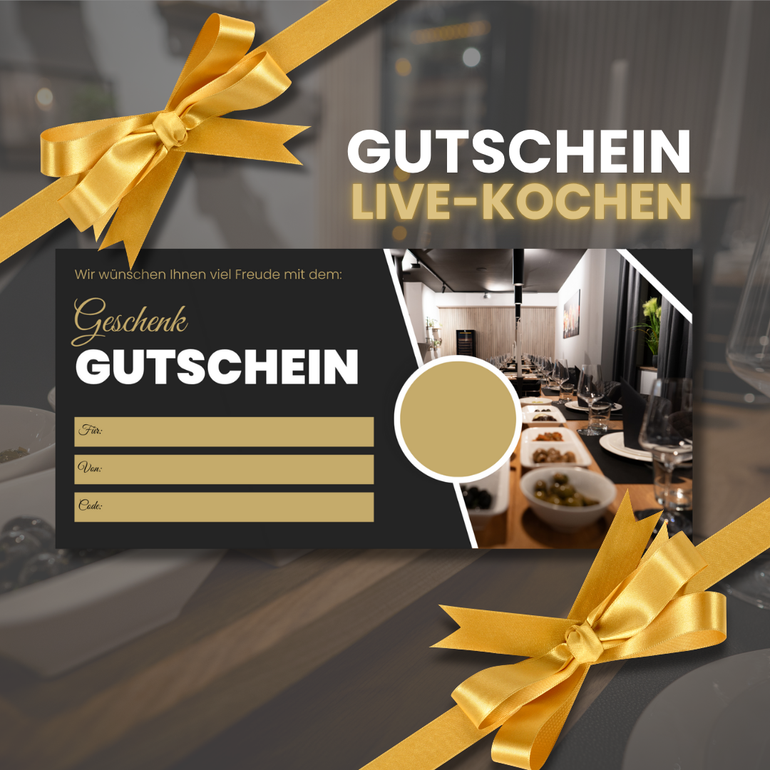 Gutschein - Live-Kochen