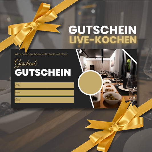 Gutschein - Live-Kochen