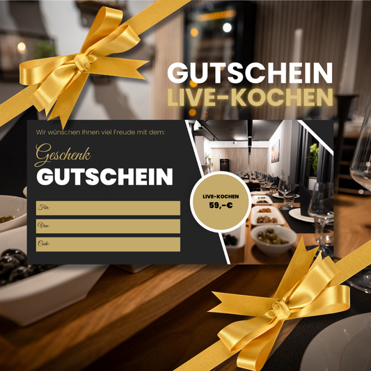 Gutschein - Live-Kochen